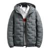 Cozy Trendy Thicken Elastic Cuff Jacket Winter Men Jacket Long Sleeve Streetwear