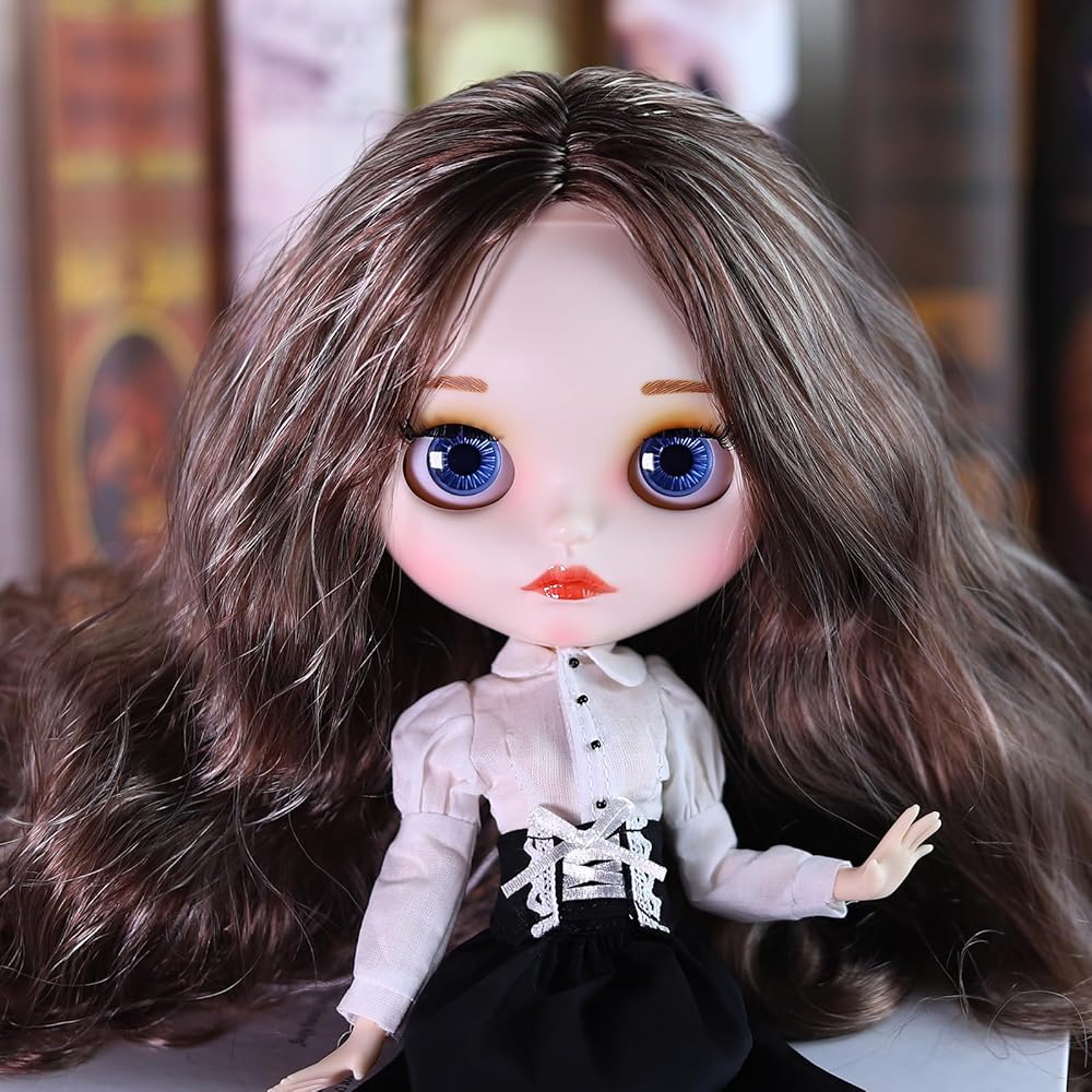 Icy Fortune Days 30cm BJD Doll with Interchangeable Eyes and Wig, Practice Doll, 4 Colors Available