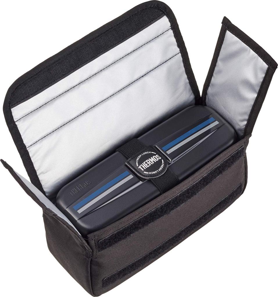 Thermos Stainless Steel Fresh Lunch Line Box, 1100ml, Black, DSD-1104W, L-BK