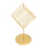Gold Geometric Table Decor Creative 3D Iron Geometric Sculpture Compact Art Ornament Decor for