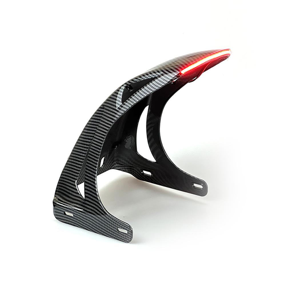 

Удлинитель переднего крыла мотоцикла, брызговик, модифицированный аксессуар с подсветкой для NIU UQI Ninebot SP1, задний брызговик Carbon Fiber with Red Light