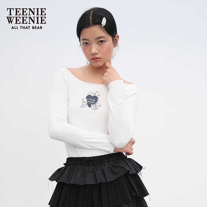 Teenie Weenie Women's Fall 2025 Cartoon Print Long-Sleeve T-Shirt