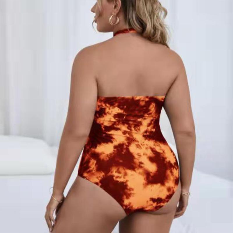 Plus Size Sexy Badeanzug One Piece High Cut Bademode Frauen Push Up Bodys Sommer Badeanzug Frauen Monokini Tankini
