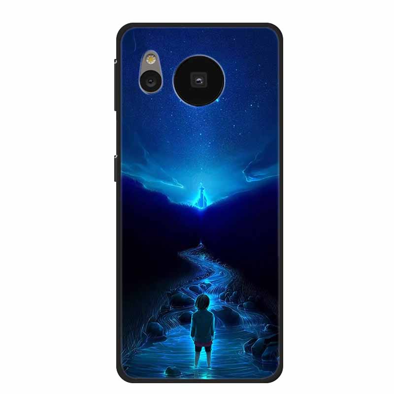 Per Custodia Sharp Aquos Sense 8 Cover Telefono Sense8 Silicone Nero Morbida Cover Posteriore Custodie Coque