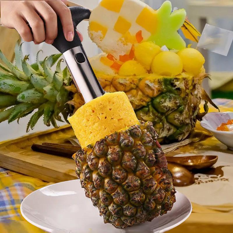 1PCS Stainless Steel Easy To Use Pineapple Peeler Accessories Pineapple Slicers Fruit Knife Cutter Corer Slicer Kitchen Tools