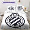 Club Brugge KV Pattern Bedding,Quilt Set Quilt Cover Pillowcase Home Birthday Gift(1 * Duvet Cover + 2 * Pillowcase, Without Core)