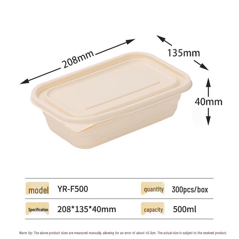 Reinforced Corn Starch Disposable Takeout Box