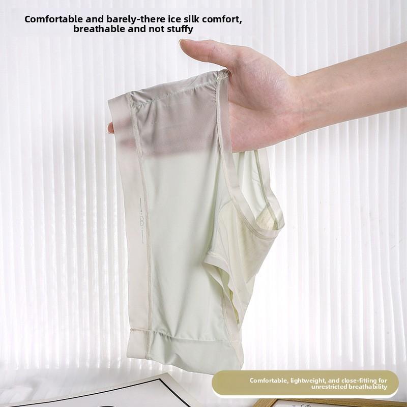 Ladies Spring and Summer Ultra Thin Lovely 10A Bacteriostatic Breathable Ice Silk Quick Drying Underwear