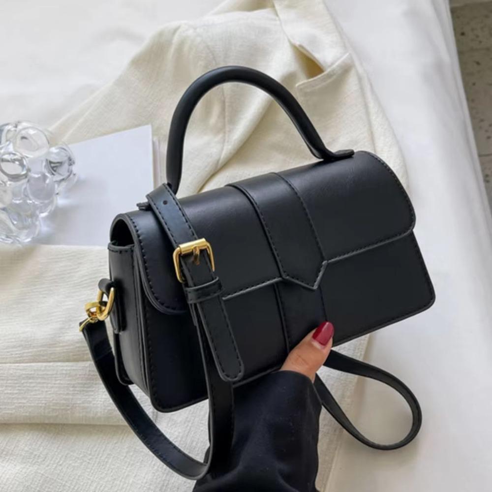 Pu Leather Vintage Underarm Handbag Square Fashion Shoulder Bag  Mobile Phone