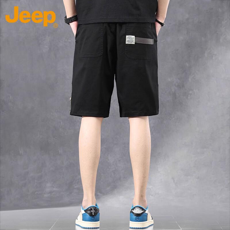 JEEP Men's Loose Fit Summer Athletic Cargo Shorts