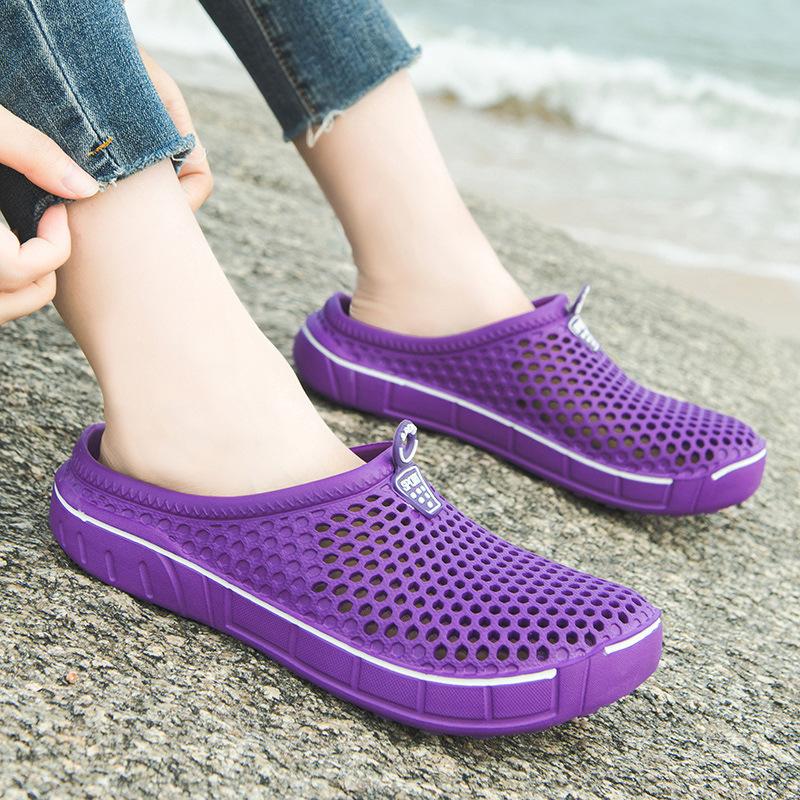 Women's Cross-Border Garden Hole Shoes, Solid Color - Item #607