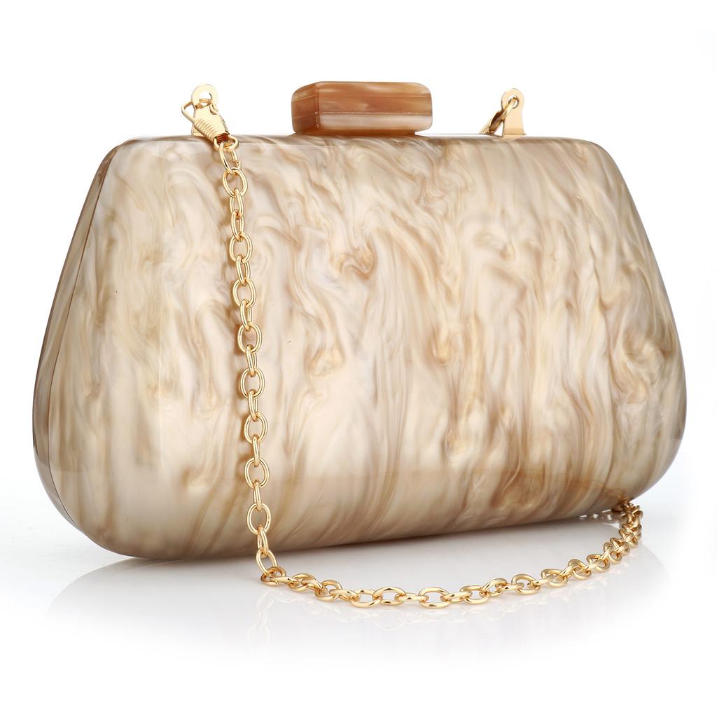 Acrylic Bags Cute Clutches Coffee Handbag Evening Clutch Bag Wedding Party Purses Personality Women Handbags Chain Shoulder Bags