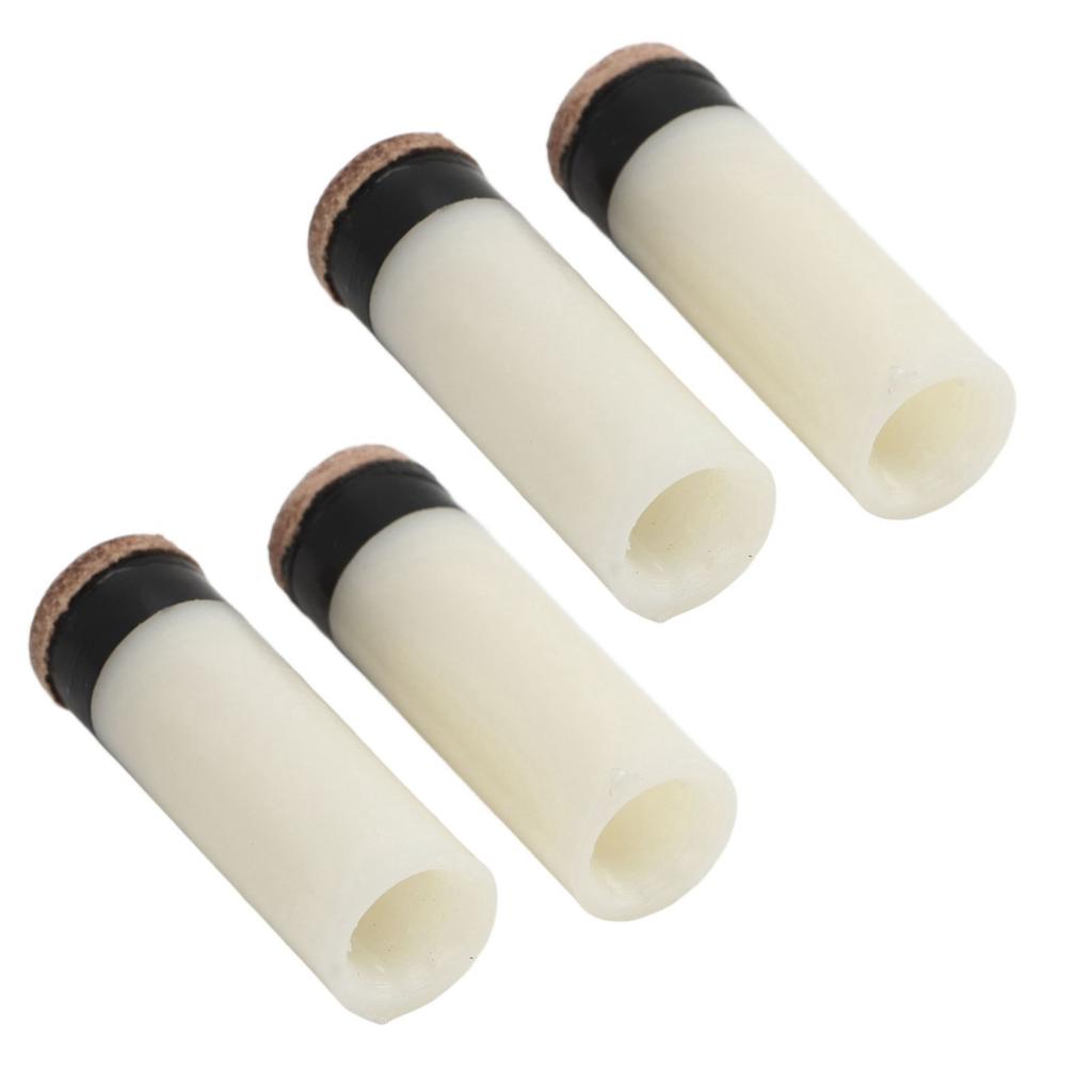 12PCS Pool Cue Tips 11mm PU Leather and Plastic Universal Cue Tip Replacements for Billiard Hall