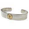 Great TADY&KING Bangle Flat Bangle Gold Plated Longhorn Used