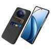 For Realme 12 Pro 5G/12 Pro+ 5G Case Cloth Texture Scratch-resistant Phone Shell with Dual Card Holder