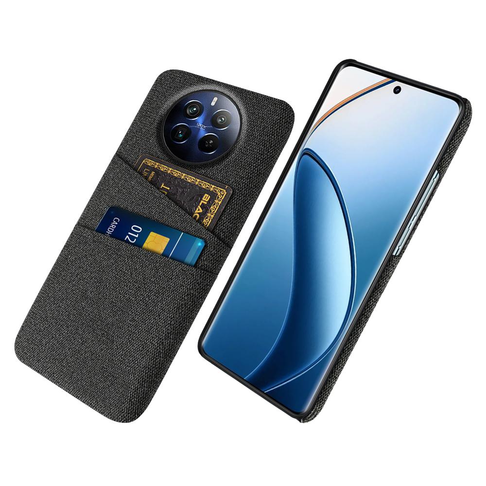 For Realme 12 Pro 5G/12 Pro+ 5G Case Cloth Texture Scratch-resistant Phone Shell with Dual Card Holder