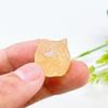 18MM Mini Owl Decoration Epoxy Resin Natural Crushed Crystal Stone Exquisite Desk Ornaments Home Garden Decoration Children Gift