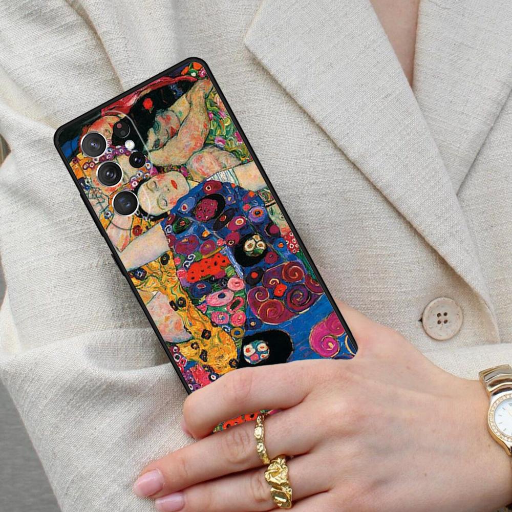 Gustav Klimt SOFT Cell Phone Case for Samsung Galaxy S26 Ultra S25 S24 S23 S22 S21 S20 Note10 Cover