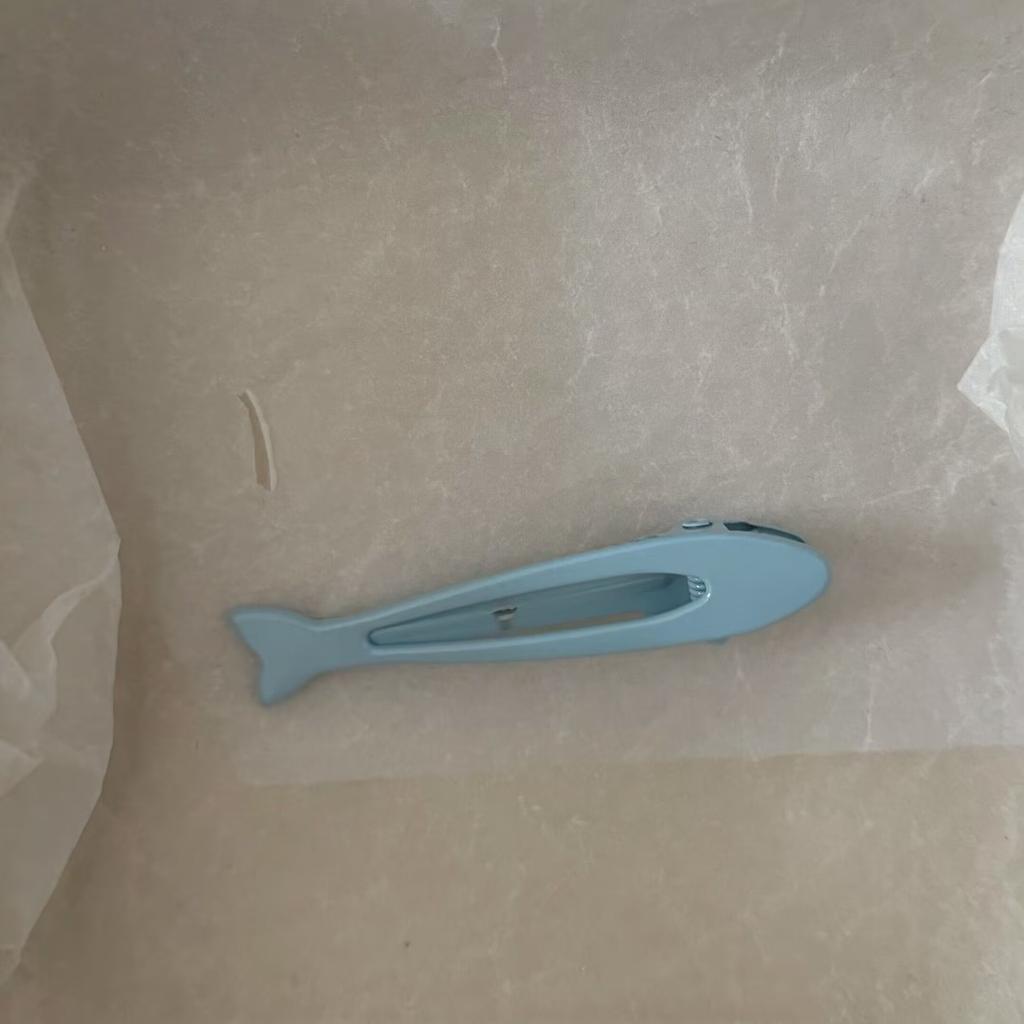 Blue Gradual Change Small Fish Metal Hairpin Simple Versatile Girl Side Duck Bill Clip Hairpin Hair Accessories Wholesale Clip