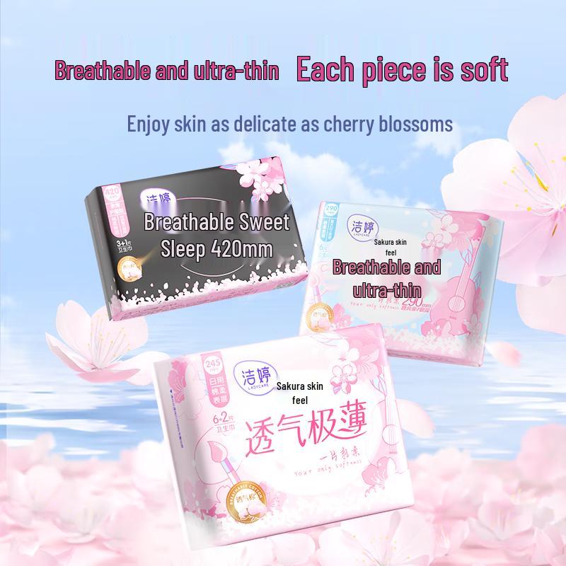 Dove Gentle & Soft Foaming Hand Wash 3-Pack with Jieling Night Sanitary Pads