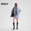 ONLY Women's 2025 Spring Vintage Washed Loose Fit Denim Jacket
