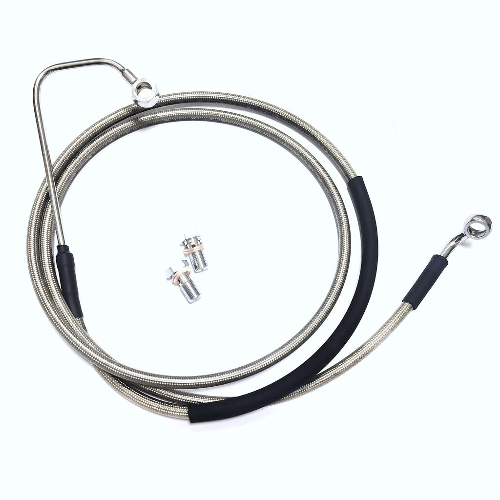 Extended Front Upper Brake Line ABS For 2009-2013 Harley Davidson Touring Road King Road Glide Street Glide