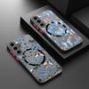 Blue Butterfly Pattern Magnetic Phone Case For Samsung Galaxy A37 A17 A56 A36 A55 A35 A26 A16 A25 A15 A54 A14 A34 Acrylic Cover