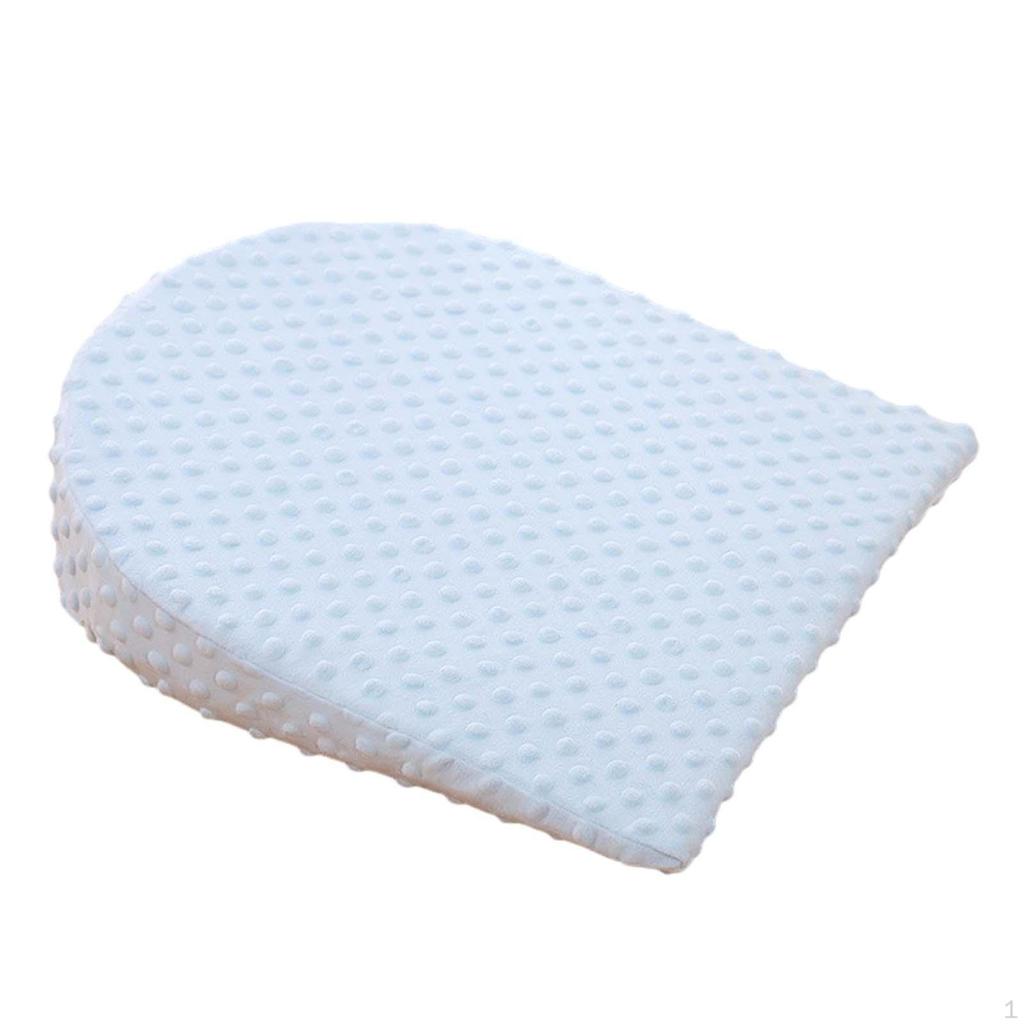 Baby Wedge Pillow Removable Cover Soft Triangle Breastfeeding Pillows White