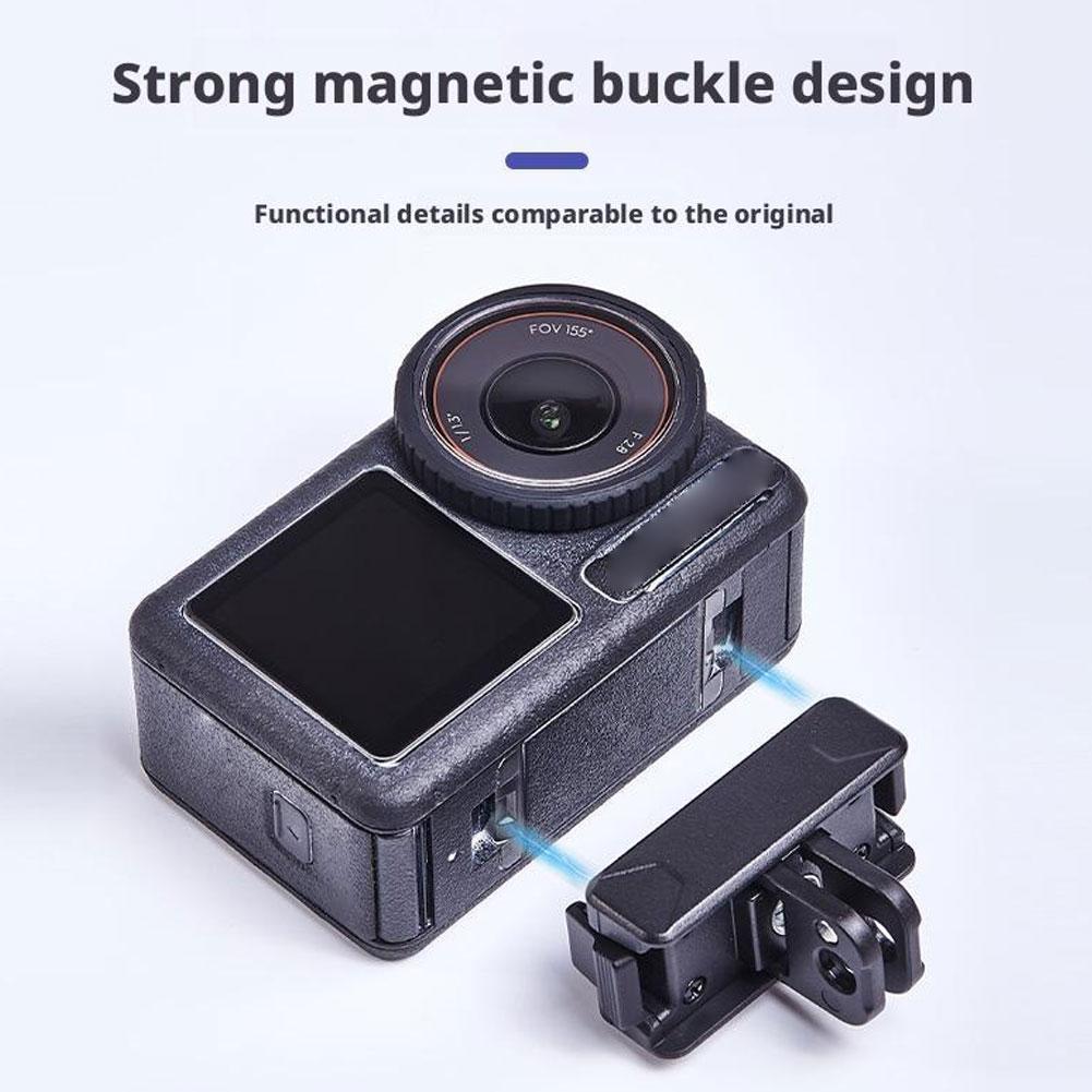 Magnetic Quick Release Adapter Base For DJI Osmo 360 Foldable Quick-release Two Claw Mount Adapter Non-slip Silicone Pad
