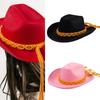 Lightweight Cowboy Hats Ethnic Style Women Wear Resistant Cowboy Hats with Weaving Hat Rope Adult Outdoor Sunproof Hat
