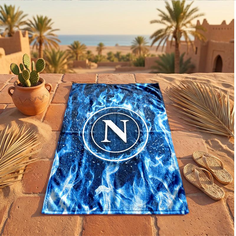 Napoli FC Druck Mikrofaser Strandtuch Schnelltrocknend Saugfähig Großes Handtuch Für Strand Schwimmen Reisen