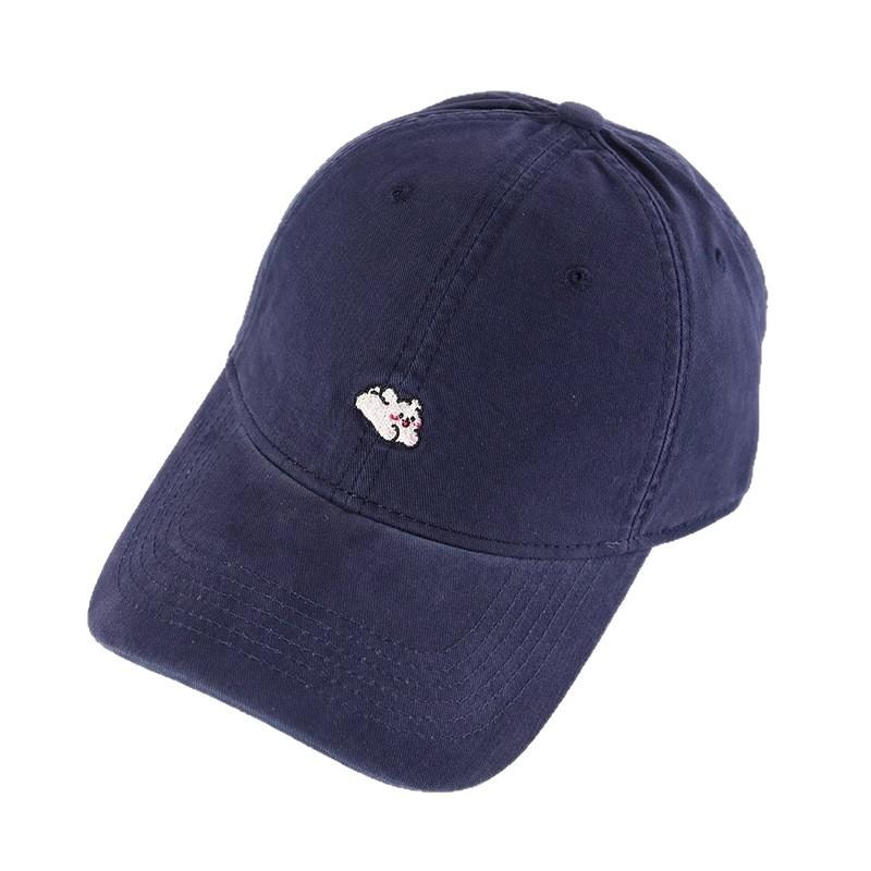 Fashion Hat large head circumference wide brim baseball cap children spring and autumn new Korean cute puppy embroidery sunshade cap men