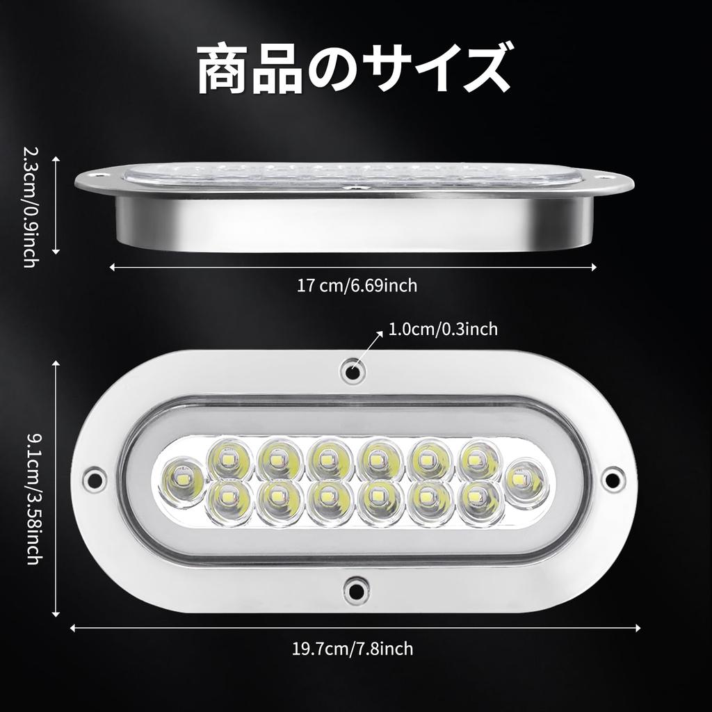 Aoling LKW Rückleuchte LED 12V 24V Anhänger Rückleuchte Blinker LED Markierungsleuchte Hohe Helligkeit Farbauswahl Wasserdicht Universal LKW Anhänger Boot