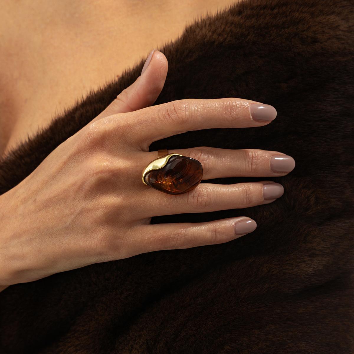 

Ingemark 3 Colors Vintage Irregular Acrylic Rings Women Trendy Punk Metal Chic Knuckle Ring Aesthetic 2026 New Couple Jewelry