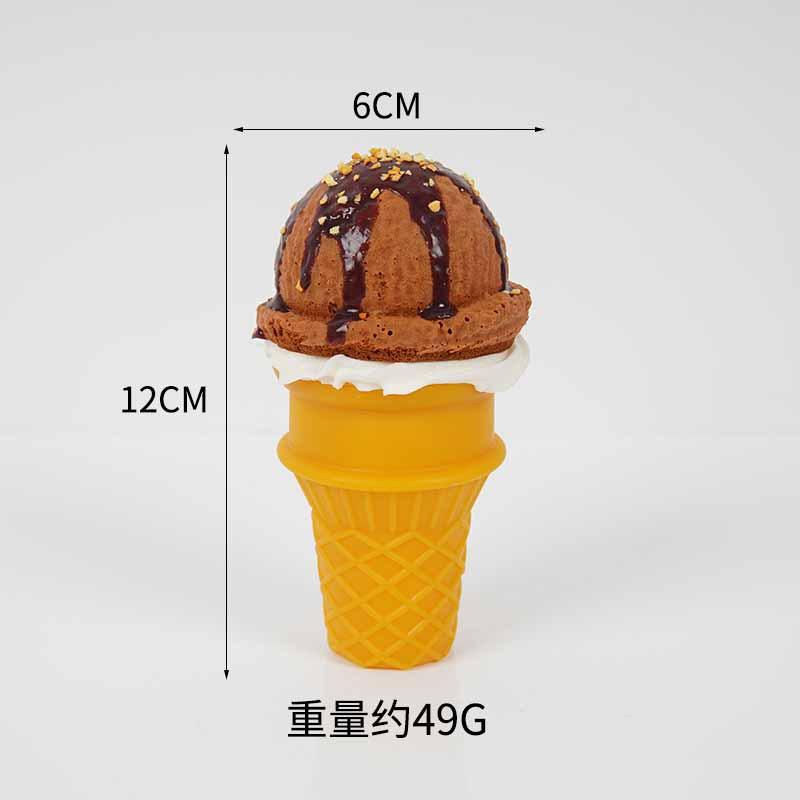 Simulation Ice Cream Model Artificial Cream Sweet Cone Fake Food Dessert Shop Window Ornaments Photography Props Party Supplies