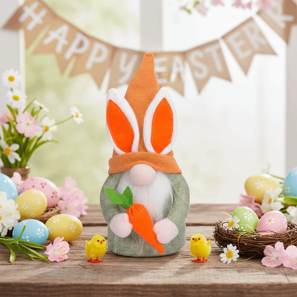 With Easter Egg Easter Bunny Gnome Faceless Feature Easter Elf Decorations  Indoor Decoration