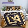Los Angeles FC Set Copripiumino con Fantasia Decorazione per la Casa Regalo (1 * copripiumino + 2 * federe senza imbottitura)