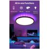 Led Ceiling Lamp Colorful Round Rgb Backlight Three-Color Dimmer Stepless Dimming New Ceiling Lamp