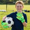 1 Pair Cushioning Children Soccer Gloves Double Sided Latex Goalkeeper Gloves  Play Football