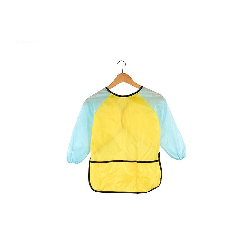 Tablier d'art à manches longues pour enfants avec poche et housse de protection pour aquarelle