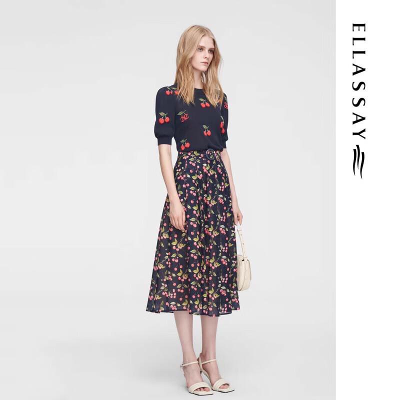 ELLASSAY Retro Romantic A-Line Skirt