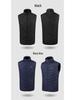 Men's Four-Zone Graphene Heated Vest with Stand-up Collar and USB Smart Temperature Control