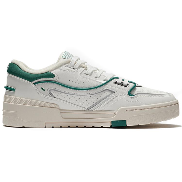 Li Ning 001 BTC Synthetic Leather, Split Suede Slip Resistant Cushioning Abrasion Resistant Low top Skateboard Shoes AGCS023-1