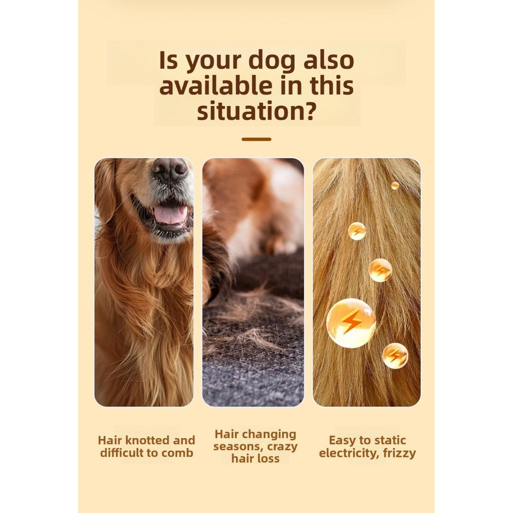 Pente de Nó para Animais de Estimação, Pente para Gatos, Pente para Pelos Soltos, Remoção de Pelos de Beleza, Pente para Animais de Estimação, Pente de Remoção de Pelos Soltos com Um Clique