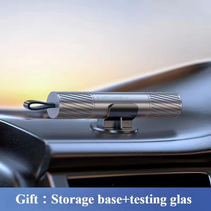 

Car Safety Hammer Emergency Glass Breaker Seat Belt Cutter High Hardness Tungsten Steel 2 in 1 Rescue Tool Auto Accessories