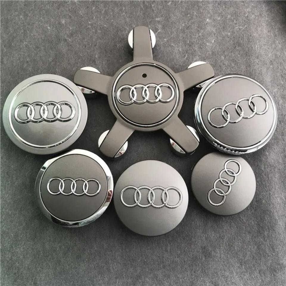 Audi Wheel Center Cap Hub Covers 4pcs/Set 60mm 61mm 68mm 69mm 135mm Car Styling Badge for A3 A4 A5 A6 A7 A8 S4 Auto Accessories