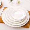 Pure White Ceramic Dinner Plates