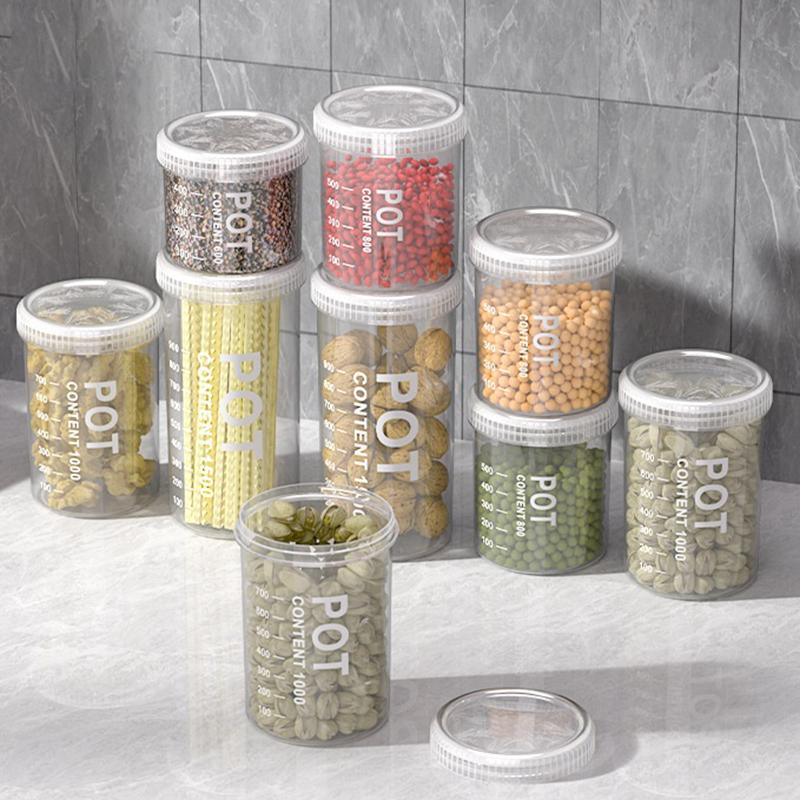 Grain Storage Tanks Sealed Cans Kitchen Jar Organizer Insect Moisture-proof Foods Grade Household Boxes Portable Snacks Barrels