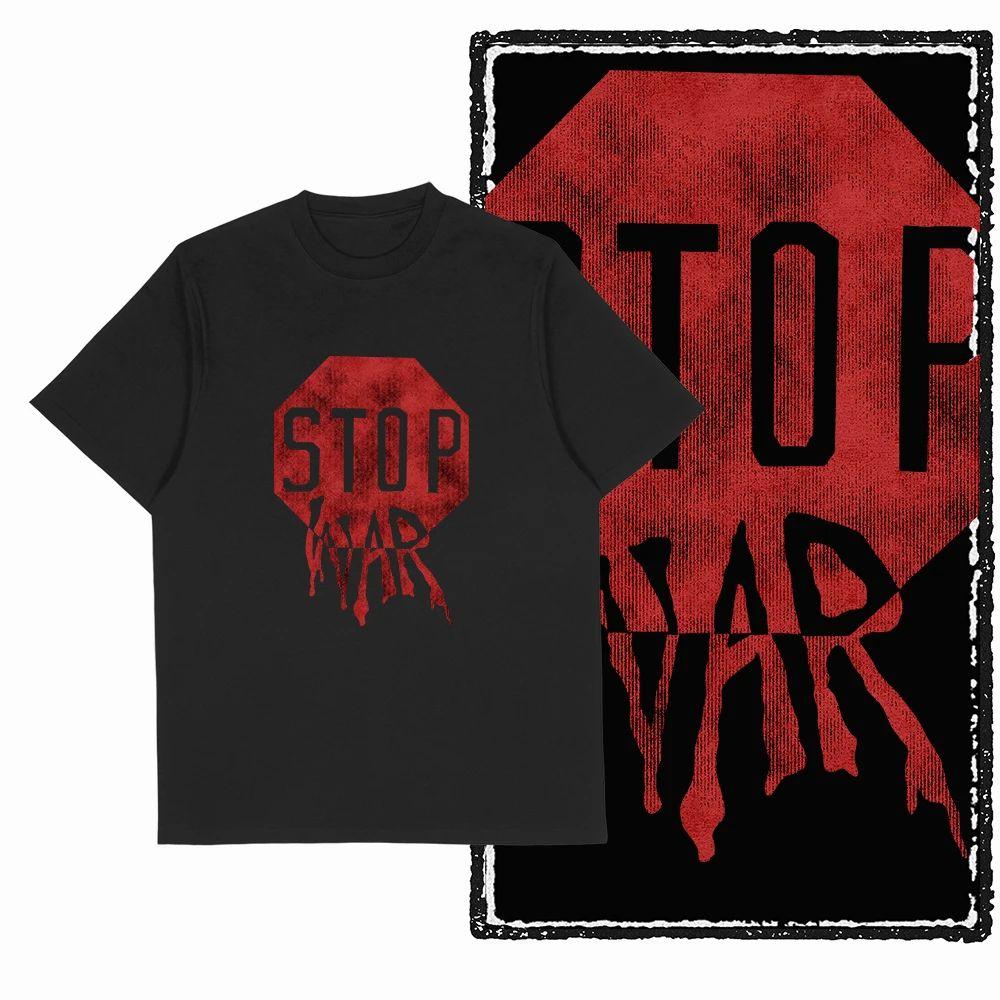 Hip Hop Y2K Top Simple Fashion Print Short Sleeve Street Wear Casual Loose T-shirt O Collar Retro T-shirt Top Unisex