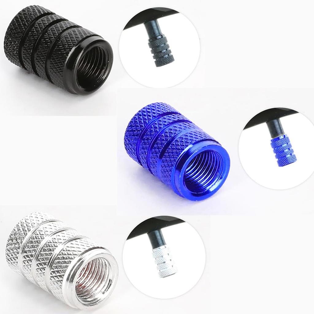 Tapón de Válvula de Aire COMFORTIS, Tapón de Neumático, Tapón de Aire, Bicicleta, Coche, Motocicleta, Aluminio, Trabajo Pesado,